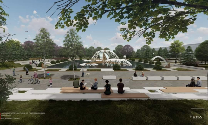 Parcul Gării devine mai atractiv, mai verde, mai interesant!