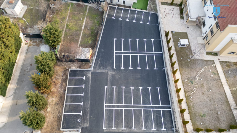 39 noi locuri de parcare amenajate pe Aleea Universității