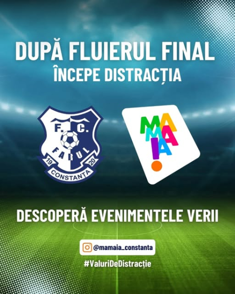 Meciul începe pe stadion!
Și continuă cu vibe de festival în Mamaia