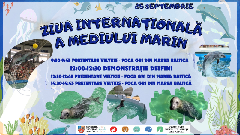 Ziua Internațională a Mediului Marin, sărbătorită la Delfinariu Constanța