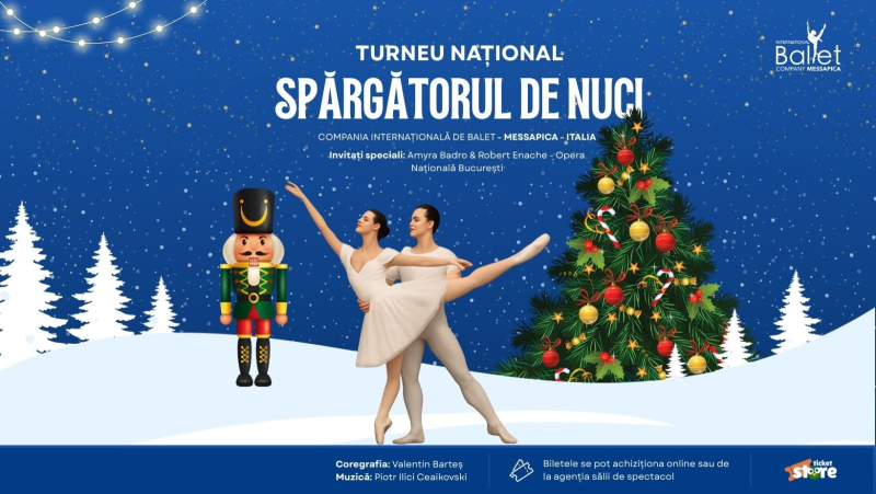 „Spărgătorul de Nuci” pornește într-un turneu național! 
Magia Crăciunului ajunge la Constanța pe 14 noiembrie