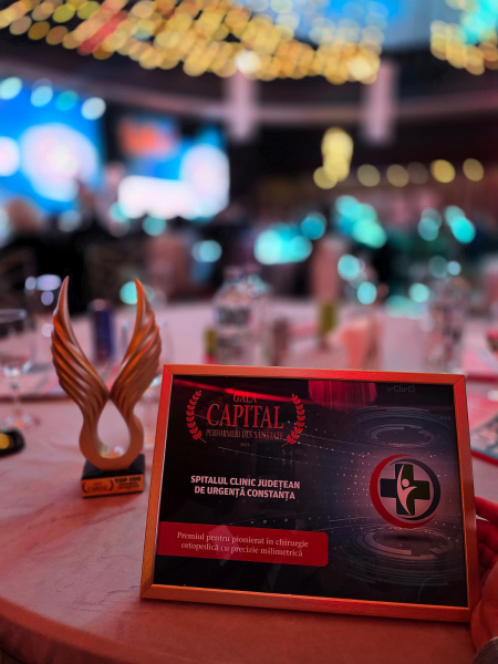 Spitalul Județean Constanța, premiat la Gala Capital - Performeri din Sănătate 2025