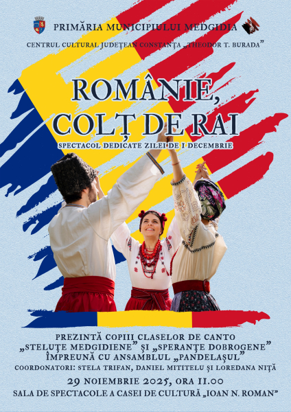 Ziua Națională a României – întâmpinată cu cântec și voie bună, la Medgidia!