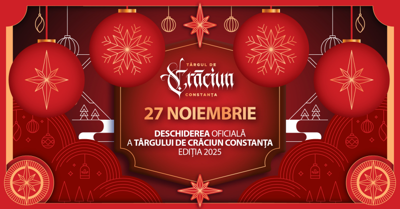 Se deschide Târgul de Crăciun în Piața Ovidiu!