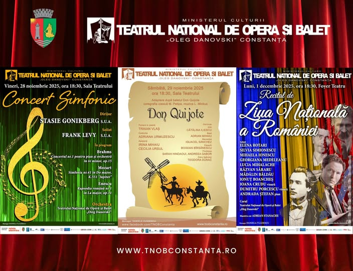 Teatrul „Oleg Danovski” vă invită la trei evenimente de excepție în perioada următoare!