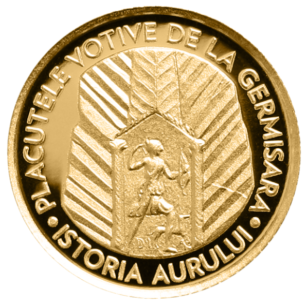 BNR lansează o monedă din aur cu tema „Istoria aurului – Plăcuțele votive de la Germisara”