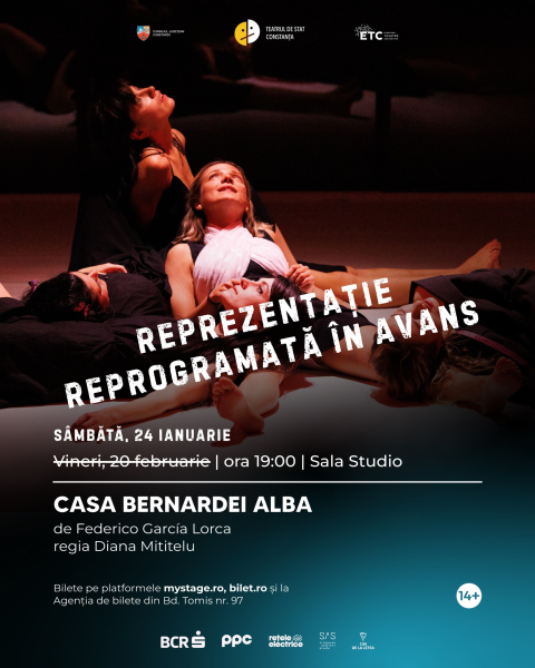 Teatrul de Stat Constanța anunță reprezentațiile reprogramate în avans