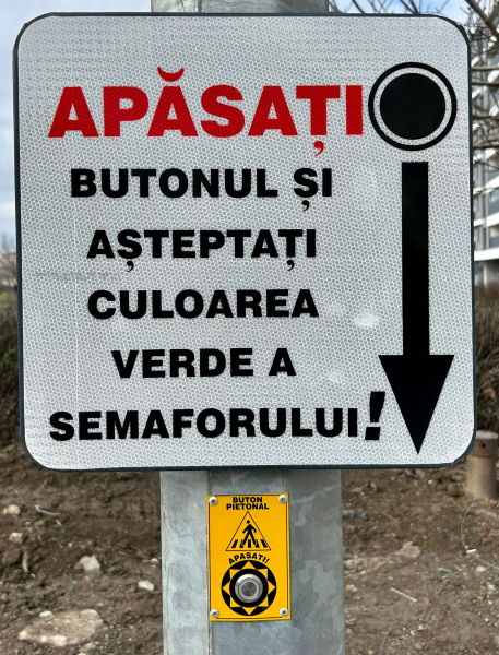 Trecere de pietoni mai sigură pe bulevardul Aurel Vlaicu