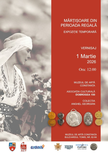Expoziția „Mărțișoare din perioada Regală”, la Muzeul de Artă Constanța