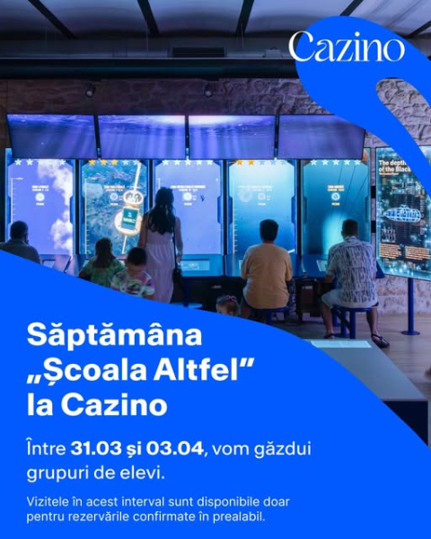Interes ridicat pentru vizitarea Cazinoului în cadrul programului „Școala Altfel”