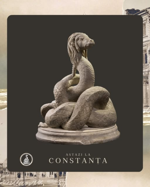 3 aprilie - Șarpele Glykon, piesă unică a  Tezaurului de Sculpturi de la Tomis