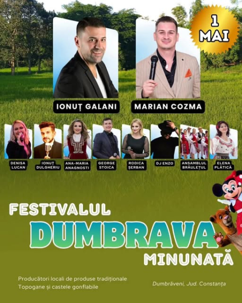 1 Mai la Dumbrăveni. Nu grătar, nu mall - Festival!