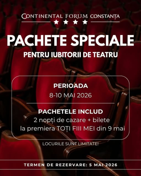Weekend la mare cu Hotel Continental Forum și Teatrul de Stat Constanța!