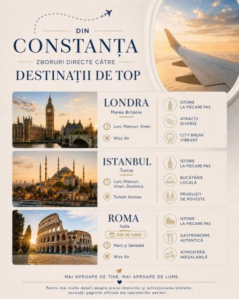 Din Constanța, lumea e mai aproape ca niciodată!