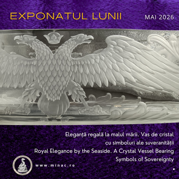 O fructieră de cristal, cu eticheta „colecție regală”, la MINA Constanța