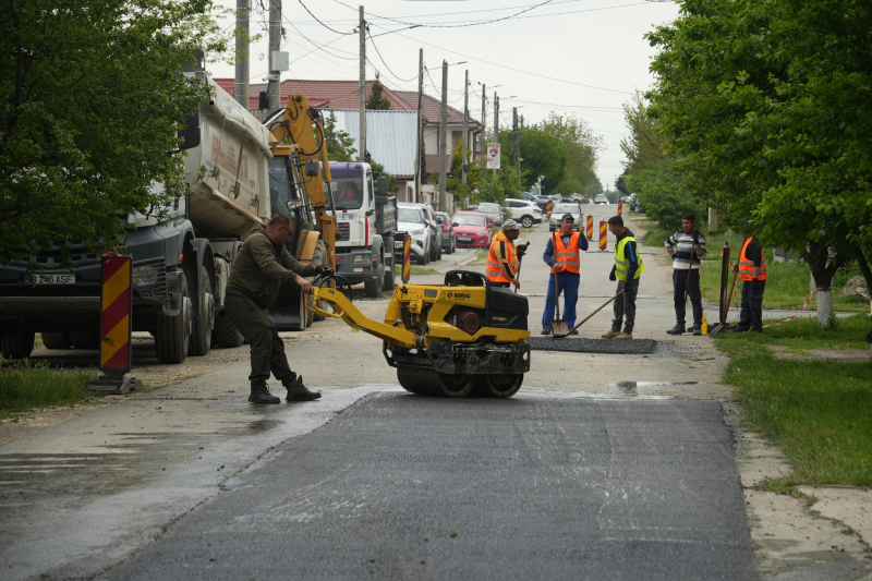 Intervenții asupra carosabilului pe străzile din comuna Cumpăna