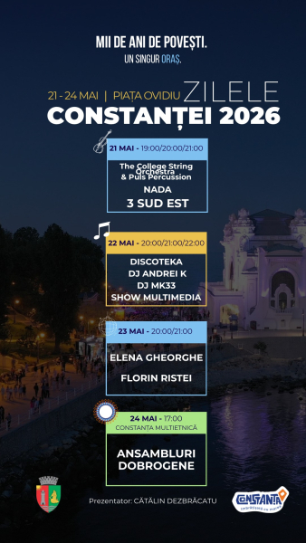 Vă așteptăm să sărbătorim împreună Constanța!