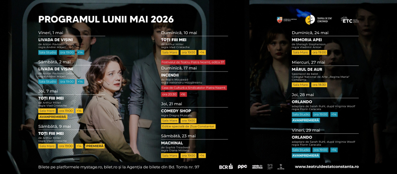 Trei seri. Trei motive să mergi la teatru săptămâna aceasta!