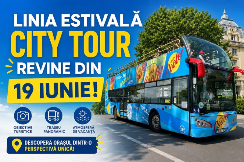 Vacanța începe cu Linia CITY TOUR!