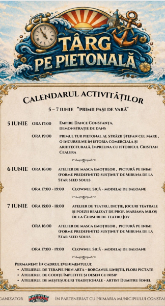 Târgul de pe Pietonală începe în acest weekend!