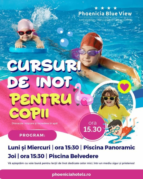 Cursuri de înot pentru copii la Phoenicia Blue View!