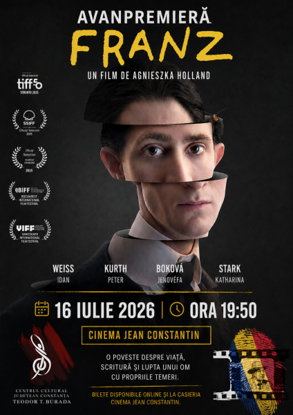 Franz – filmul inspirat de viața lui Franz Kafka, în avanpremieră la Constanța