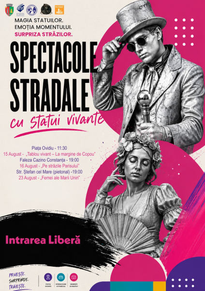 Două întâlniri cu magia statuilor vivante, în weekend, la Constanța