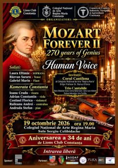 MOZART FOREVER – O seară dedicată geniului muzicii clasice