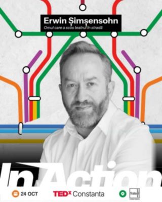 Erwin Șimșensohn și barierele invizibile dintre teatru și oameni, la TEDx Constanța