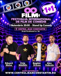 Un bilet, două locuri la stand-up! Promoție specială la Festivalul Internațional de Film de Comedie