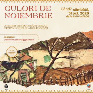 „Culori de noiembrie” — atelier de pictură și colaj pentru copii și adolescenți