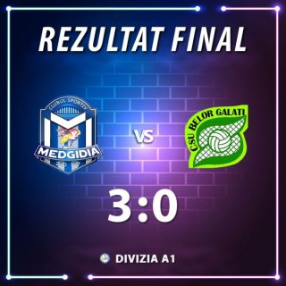 Voleibalistele CS Medgidia au câștigat detașat competiția cu CSU Belor Galați!