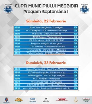 Cupa Municipiului Medgidia 2020 | Fotbal de Sală