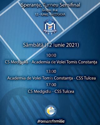 Speranțele de la CS Medgidia joacă în acest weekend turneul semifinal al campionatului, de unde speră  să meargă victorioase în marea finală