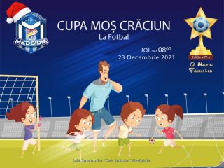 Anul sportiv se va încheia pentru CS Medgidia, joi, 23 decembrie, când va avea loc cea de-a IV-a ediție a *Cupei Moș Crăciun*