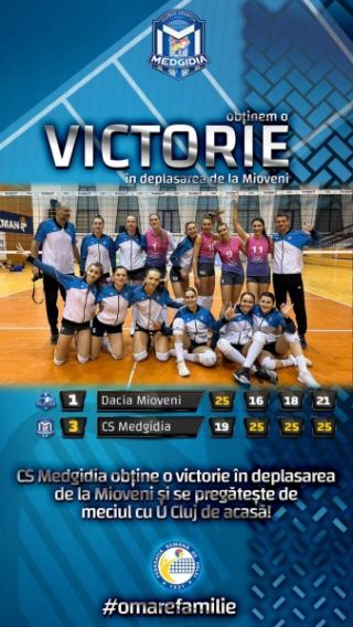 Volei feminin: CS Medgidia, tot mai aproape în clasamentul Diviziei 1 !