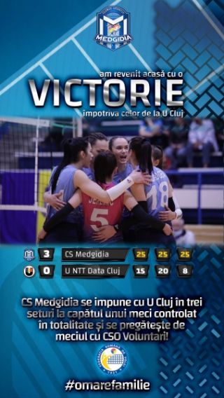 Volei feminin: Victorie, marca CS Medgidia