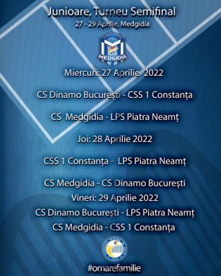 Medgidia a primit undă verde de la Federația Română de Volei pentru a organiza Turneul Semifinal de Junioare !