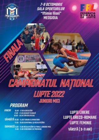 Medgidia organizează în perioada 7-9 octombrie Finala Campionatului Național la lupte libere feminin, lupte libere și lupte greco-romane la juniori de 9-11 ani