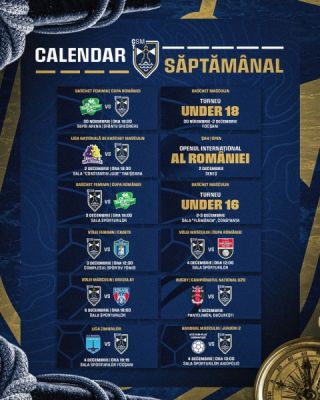 Luna Decembrie debutează la CSM Constanța cu baschet, volei, handbal, rugby și șah!