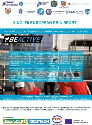 SĂPTĂMÂNA EUROPEANĂ A SPORTULUI - EDIȚIA 2023 #BeActive