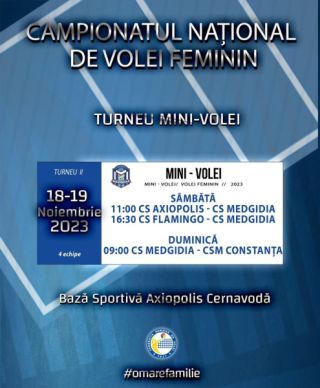 Mini volei-Începe turneul de la Cernavodă!