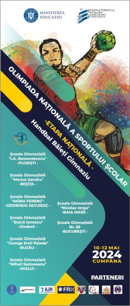 Primăria Cumpăna organizează Olimpiada Națională a Sportului Școlar - Etapa Națională - Handbal Gimnaziu Băieți