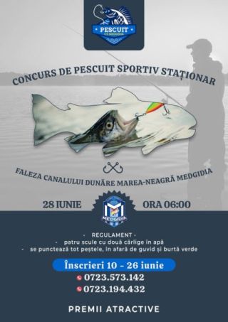 Concurs de Pescuit Sportiv Staționar la Medgidia!